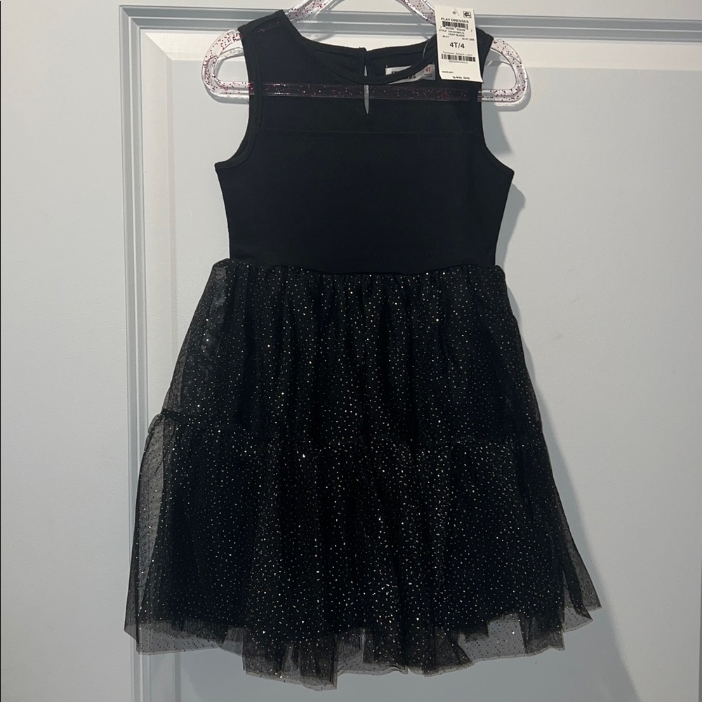 Epic Threads Black and Gold Kids Formal Dress